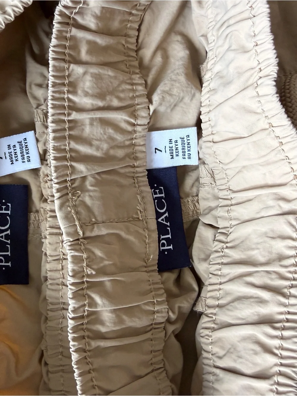 The Children's Place Beige Drawstring Elastic-Waist Kids Shorts